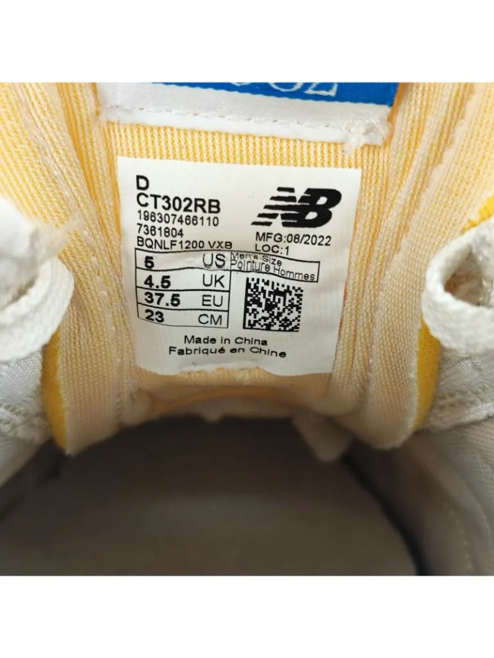 New Balance CT302 Men's Size 5 Sneakers Suede White Platform Shoes CT302RB